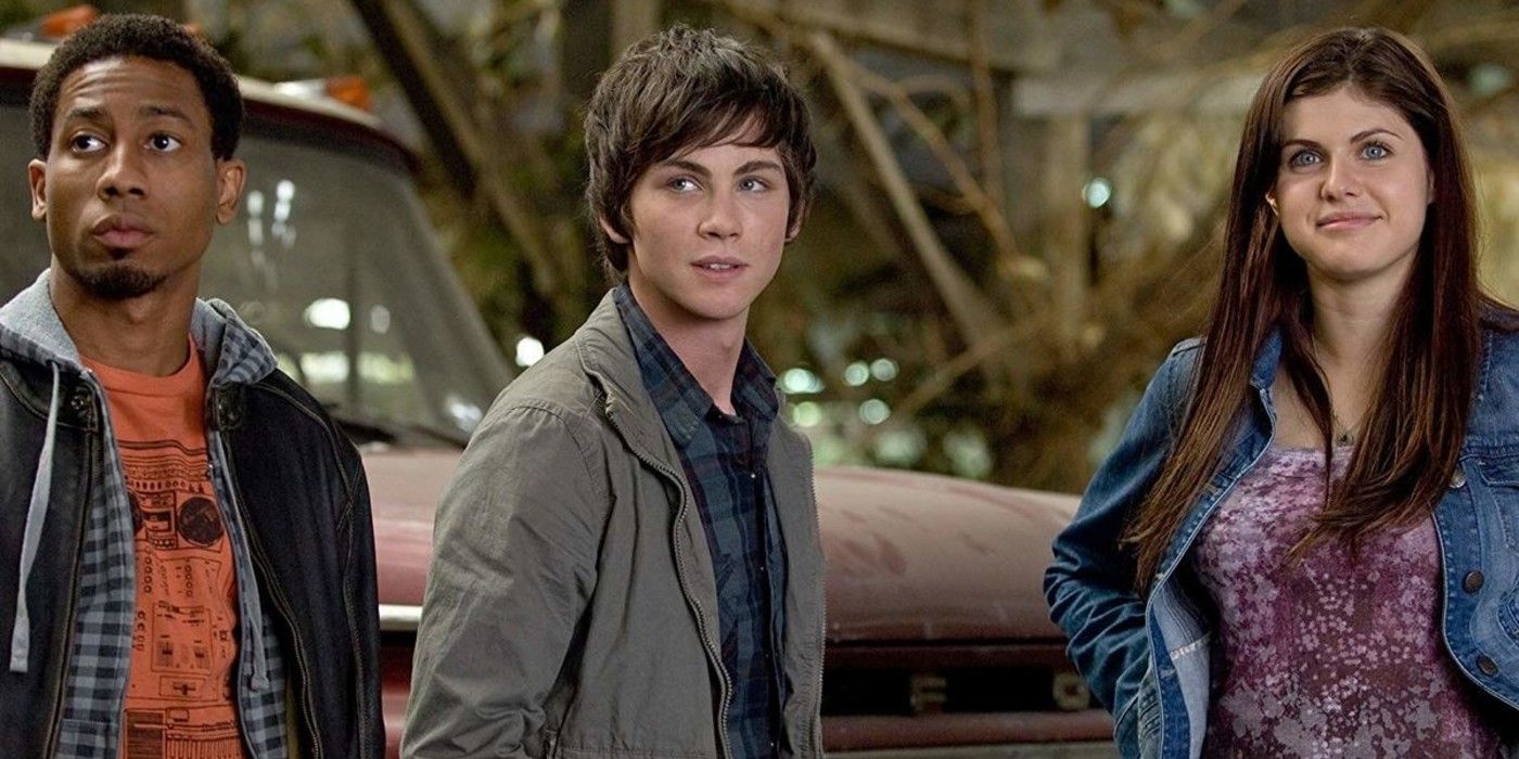 Grover, Percy and Annabeth from the Percy Jackson movies.