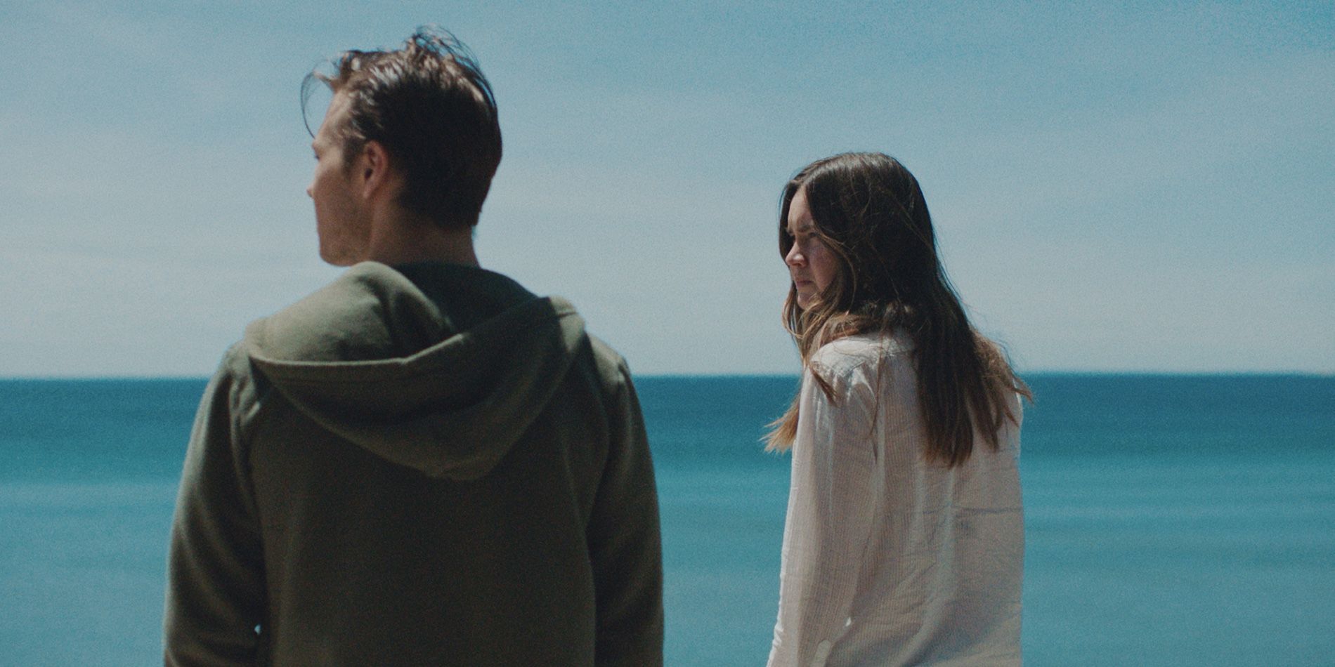 Noah Le Gros and Liana Liberato in The Beach House