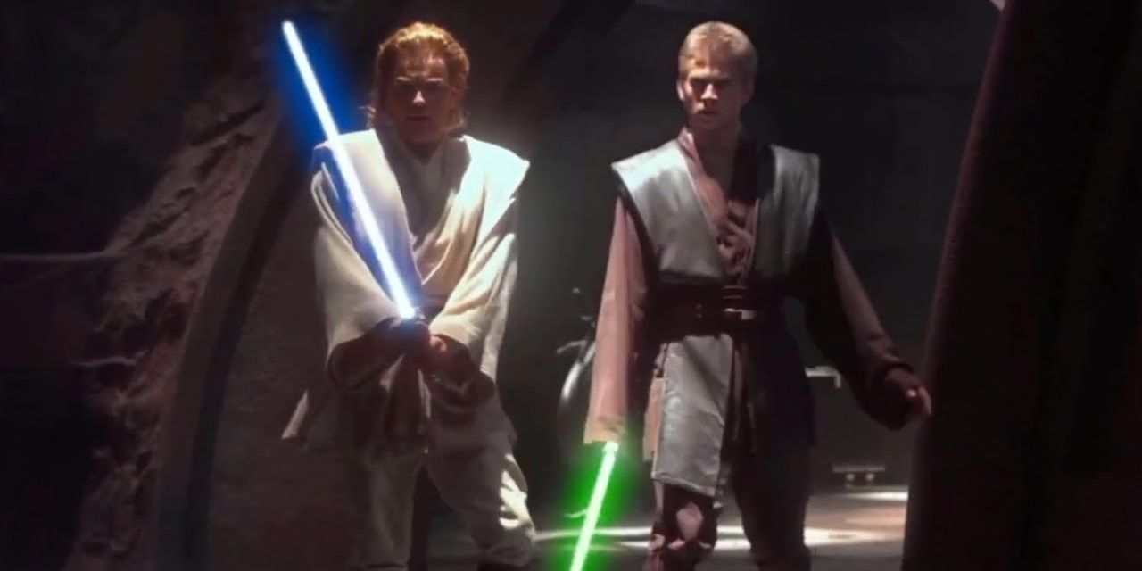 Obi-Wan and Anakin in Attack of the Clones