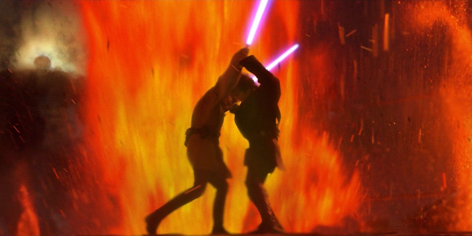 Obi-Wan vs Anakin on Mustafar in Revenge of the Sith