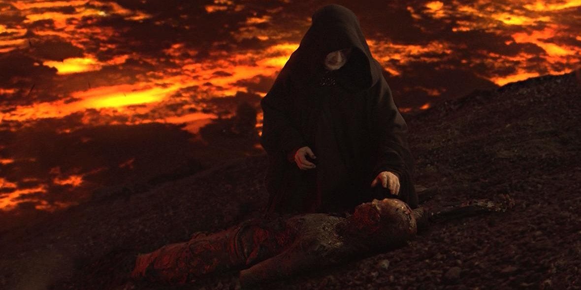 Palpatine saves Anakin on Mustafar in Revenge of the Sith