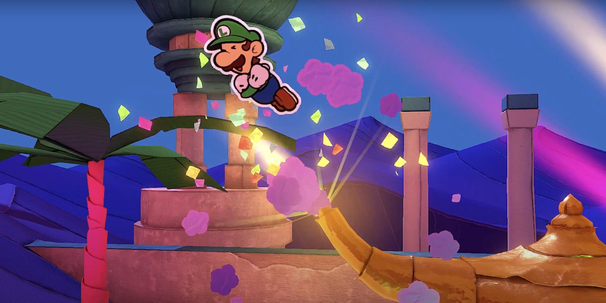 Beating the Snifit's mini-game in Paper Mario: The Origami King will free Luigi from the Magic Lamp