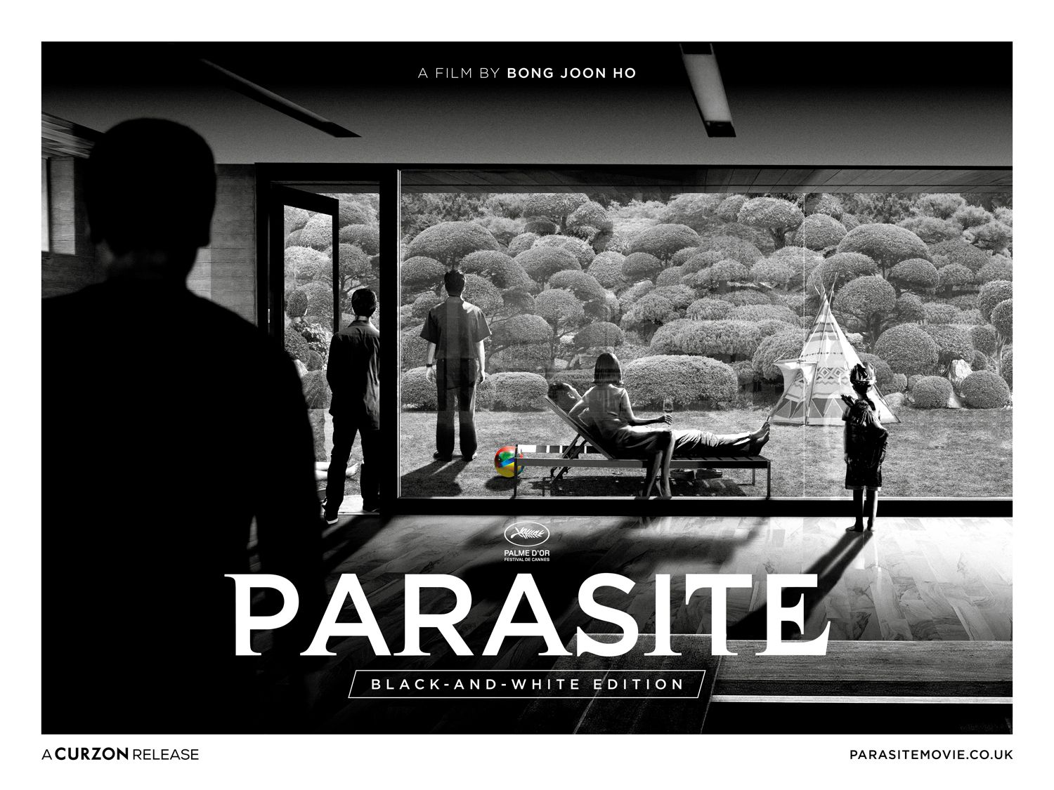 Parasite Black and White Poster