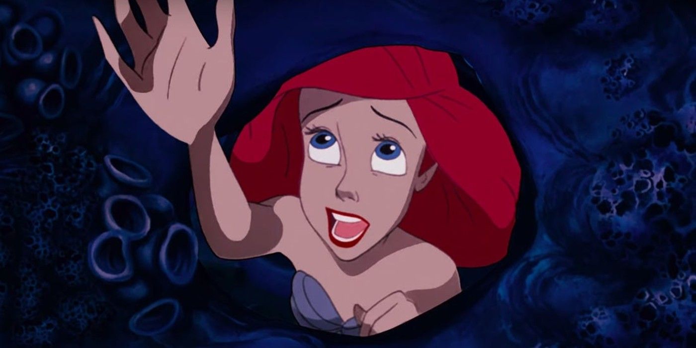 Ariel reaching up in The Little Mermaid