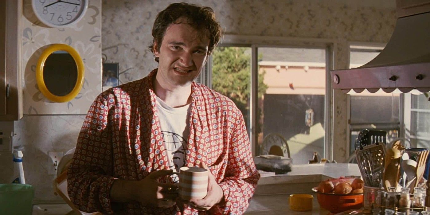 Jimmie stands in the kitchen in Pulp Fiction