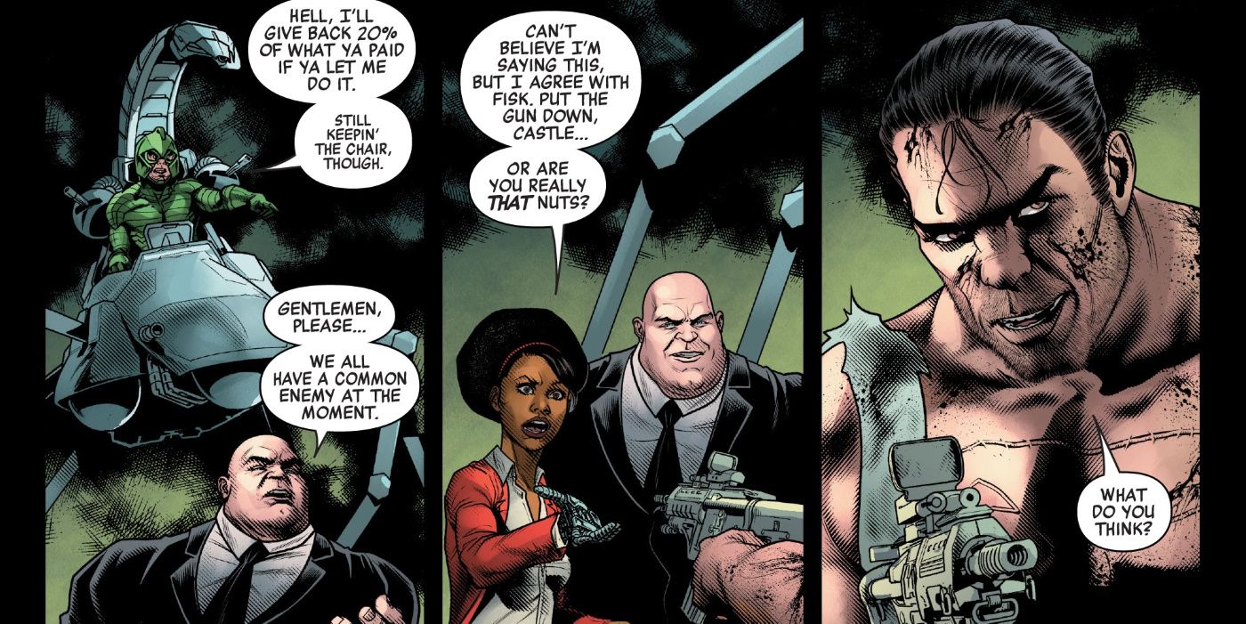 Punisher and Kingpin Team-Up in Ravencroft Comic