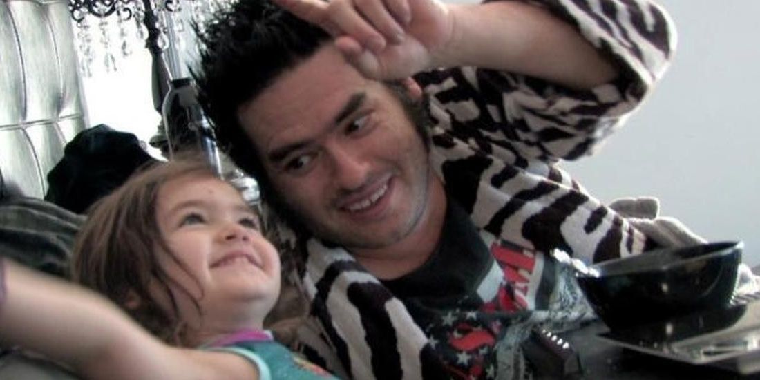 Punk rock musician with his daughter in The Other F Word