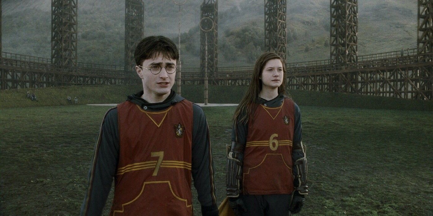 Harry in Quidditch practice