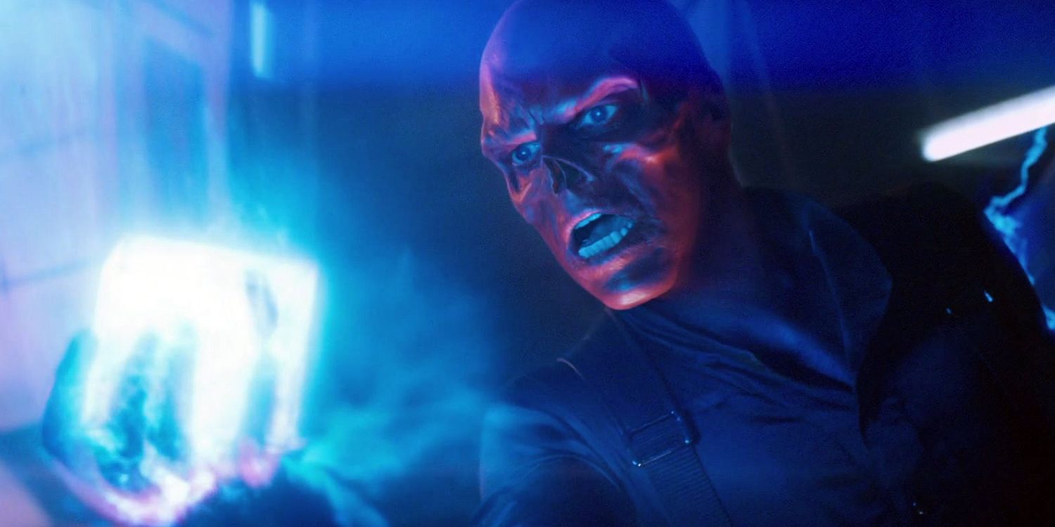 Red-Skull holding the Tesseract in Captain America The First Avenger