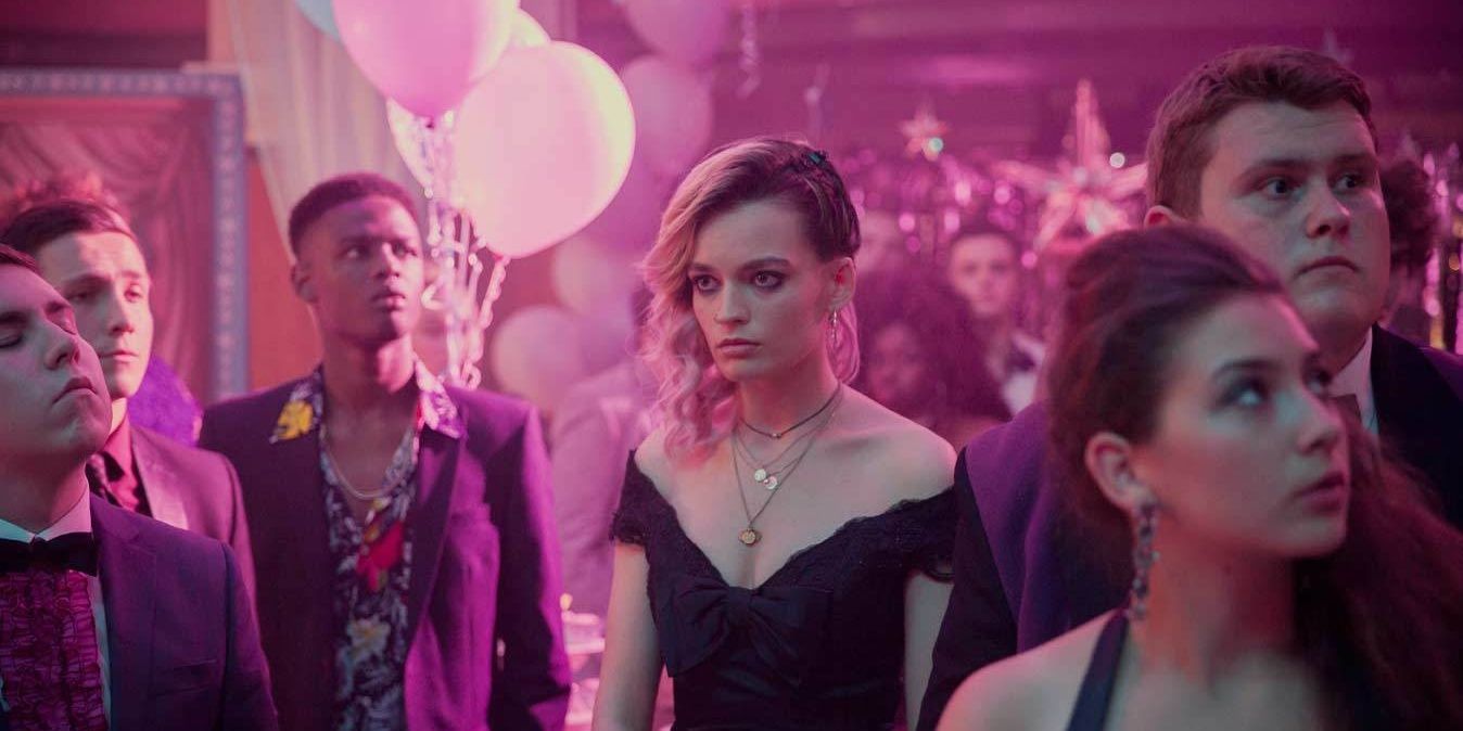 Maeve at the school dance in Sex Education