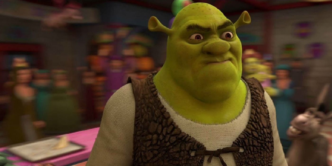 Shrek angry in Shrek the movie