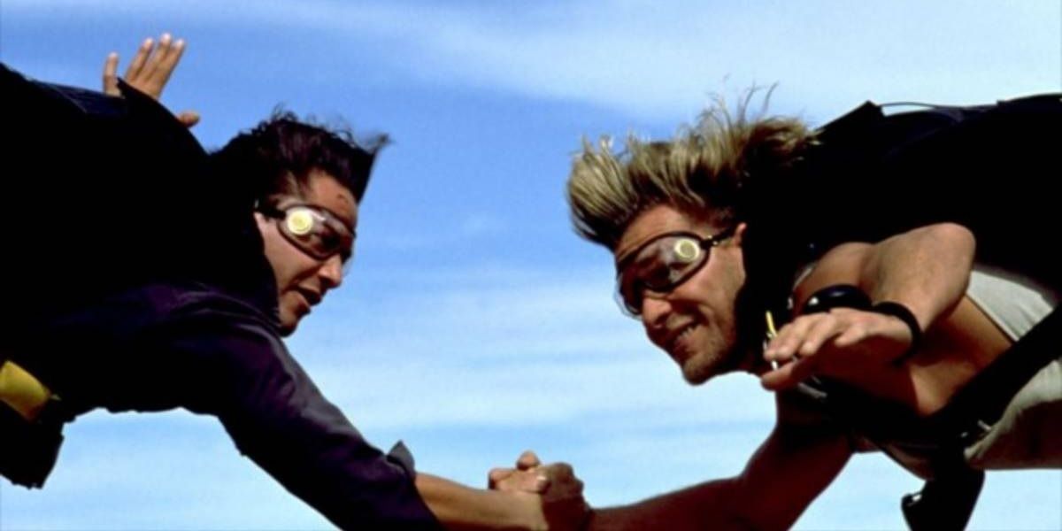 Utah and Bodhi go skydiving in Point Break.