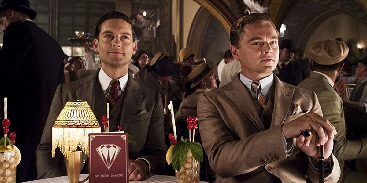 Nick and Gatsby in a club in The Great Gatsby