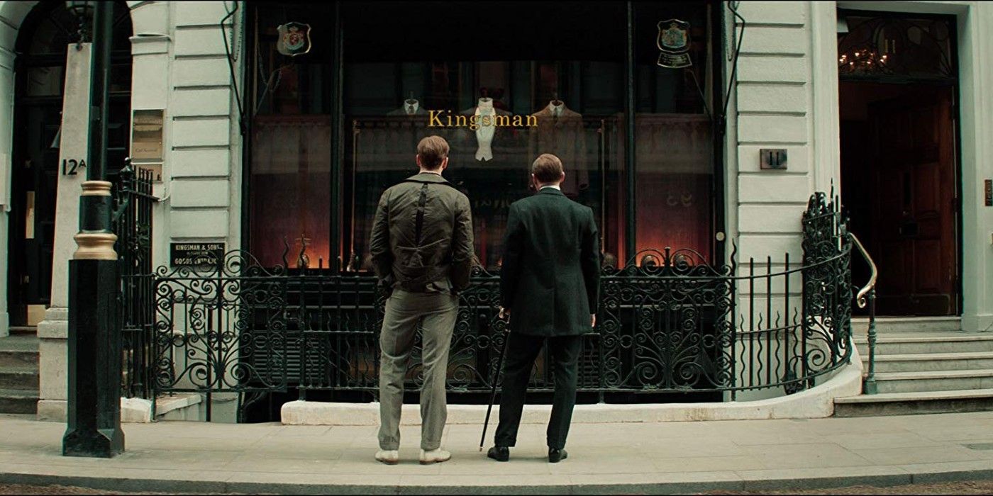 The Kingsman building in The King's Man