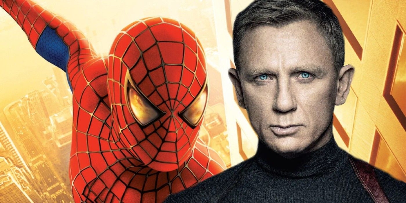 Spider-Man and Daniel Craig as James Bond