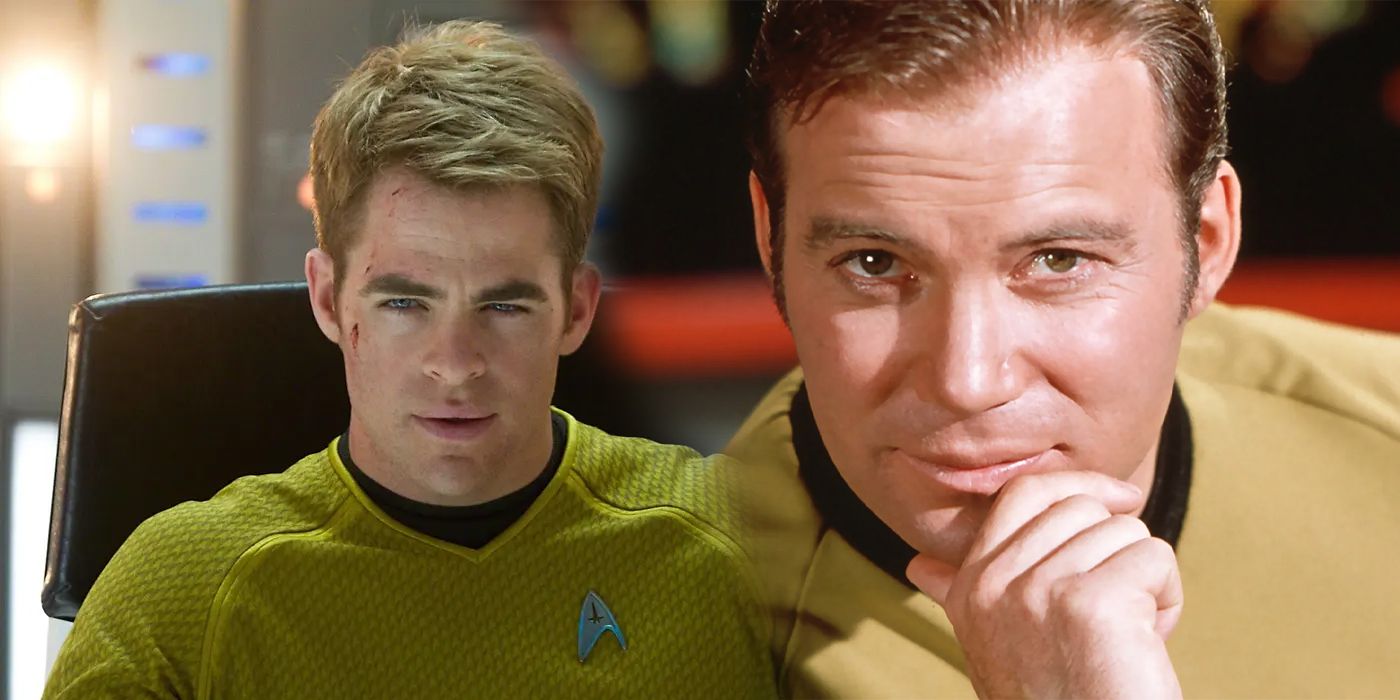Star Trek Captain Kirk Shatner Pine age