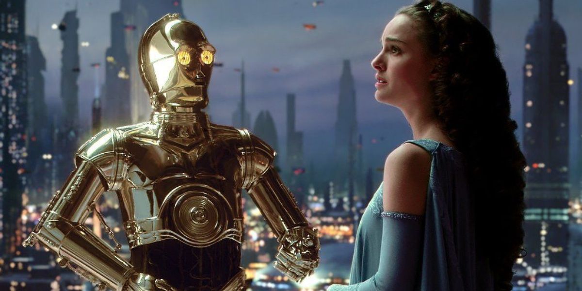 C-3PO and Padmé Amidala in Star Wars: Revenge of the Sith
