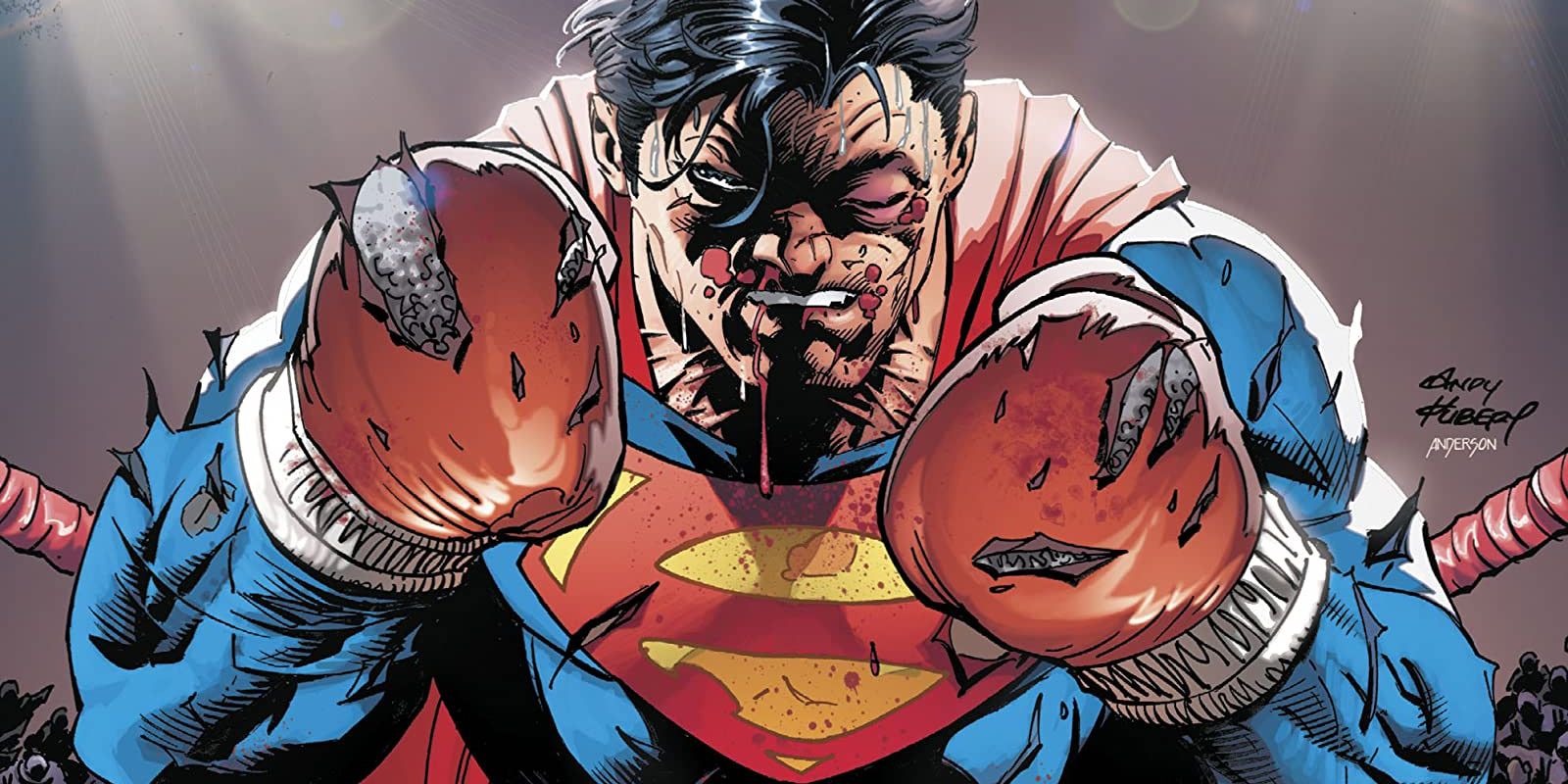 Superman Bloody Bruised Boxing Comic
