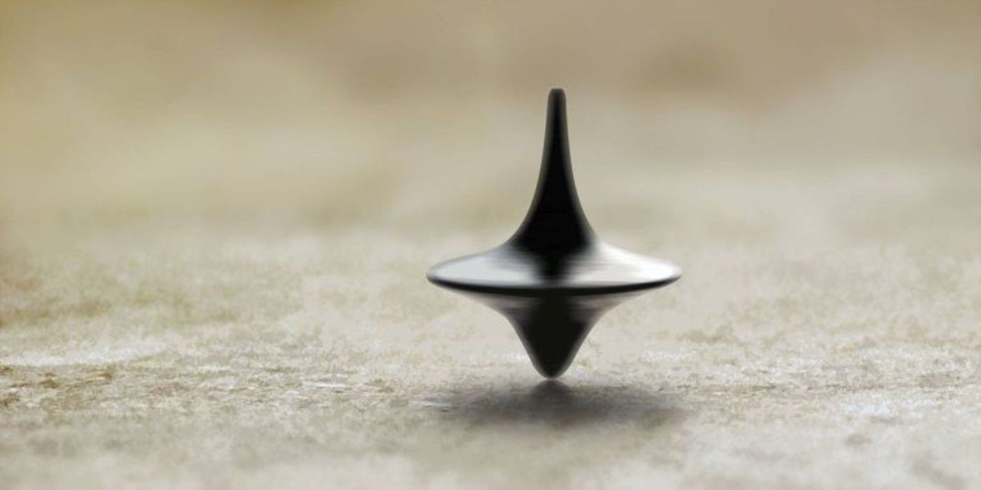 The final shot of the spinning top in Inception