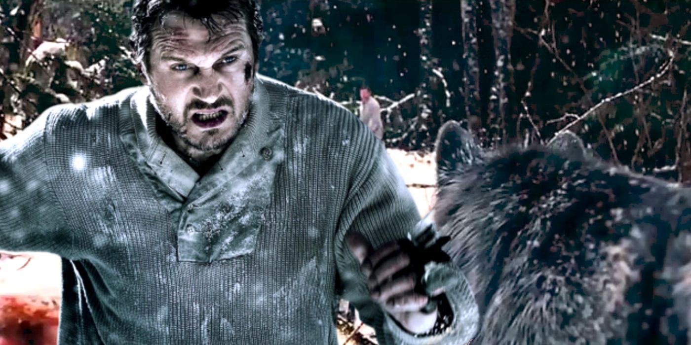 The Grey Movie Ending Liam Neeson Wolf