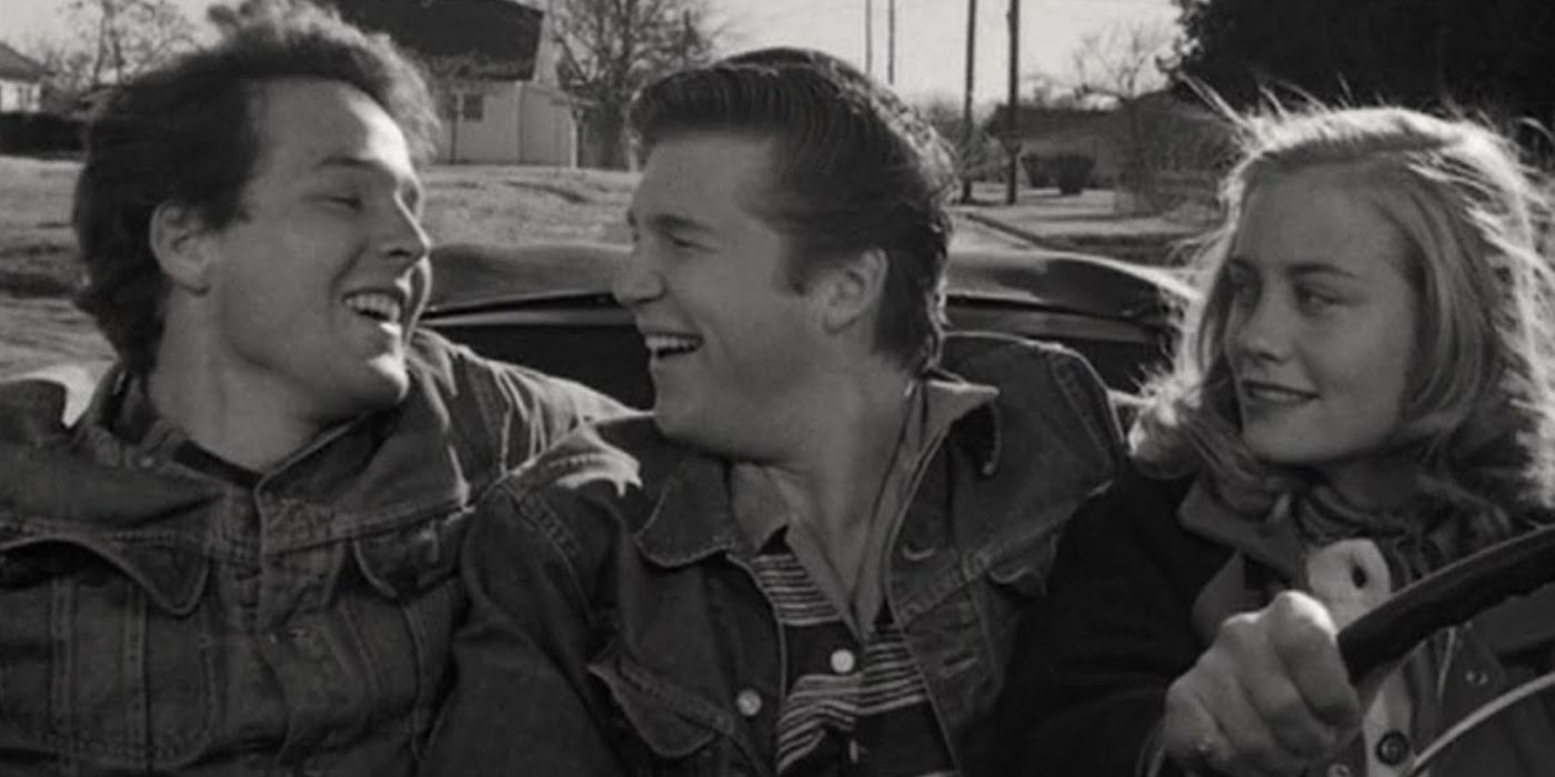 Timothy Bottoms, Jeff Bridges, and Cybill Shepherd in The Last Picture Show.
