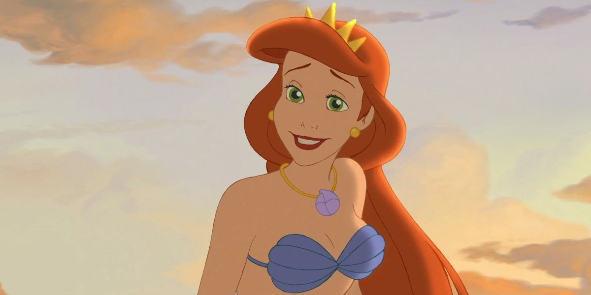 Ariel with a smile on her face