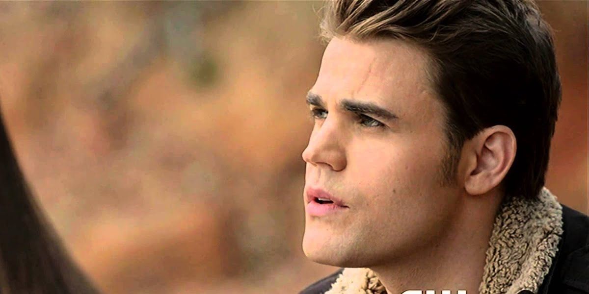 Stefan looking to the distance in The Vampire Diaries
