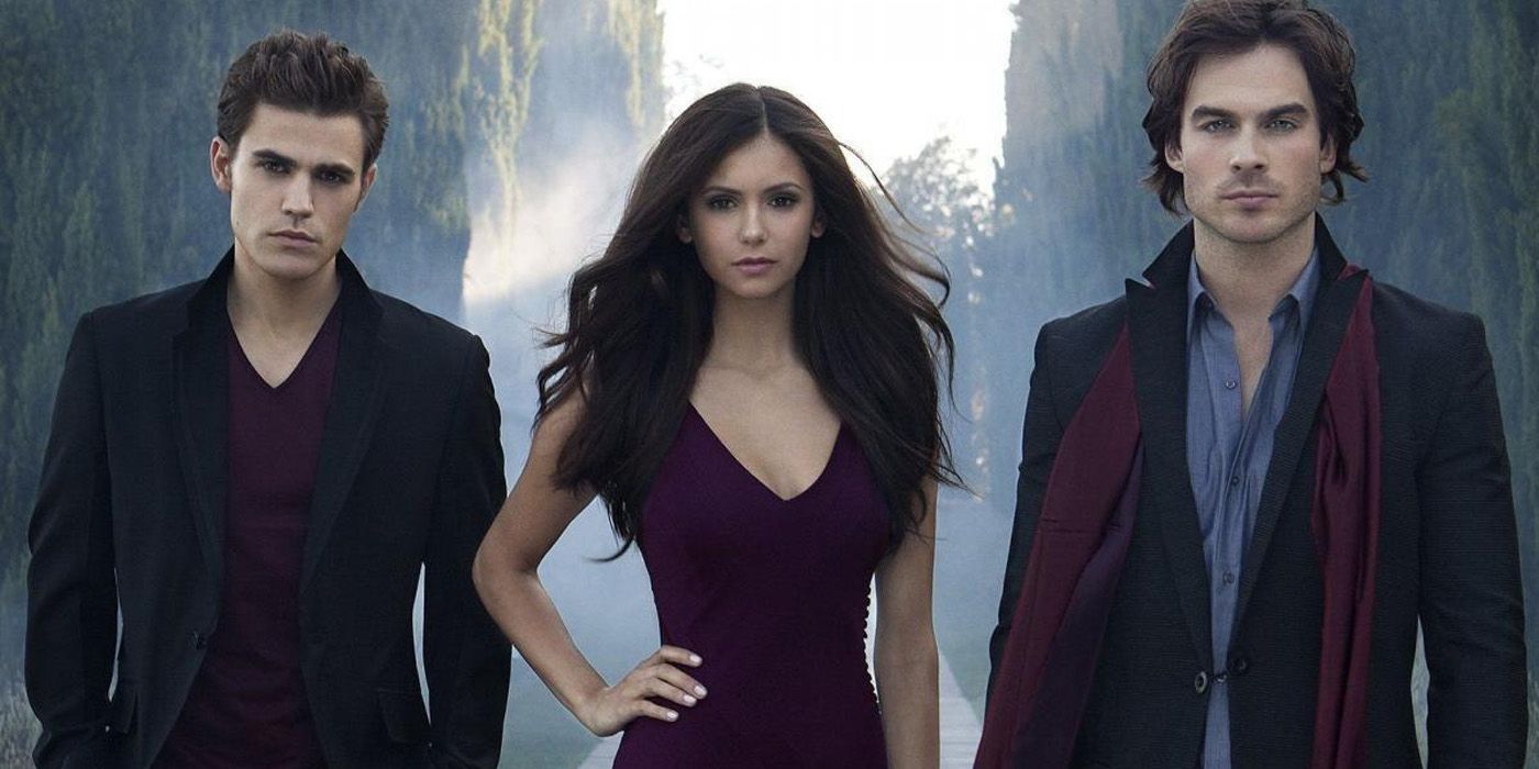 The lead characters of The Vampire Diaries.