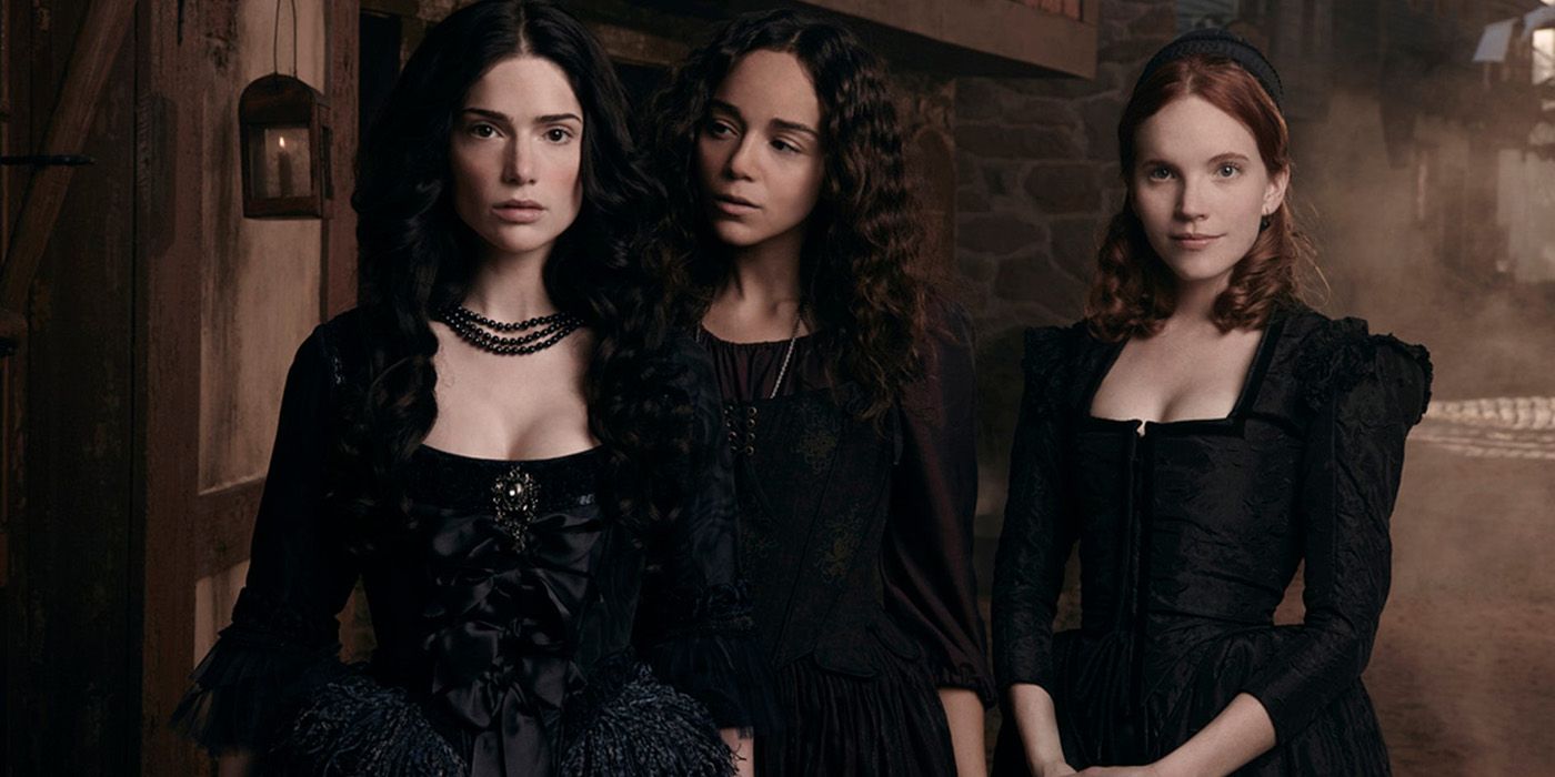 The women of Salem walking.