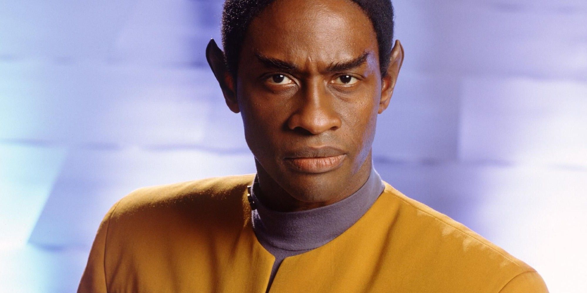 Tim Russ glowers as Tuvok in Star Trek: Voyager.