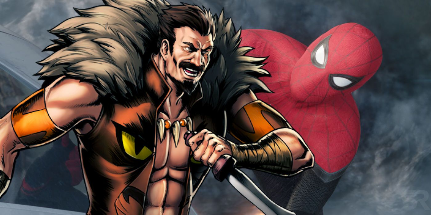 Tom Holland as Spider-Man and Kraven the Hunter