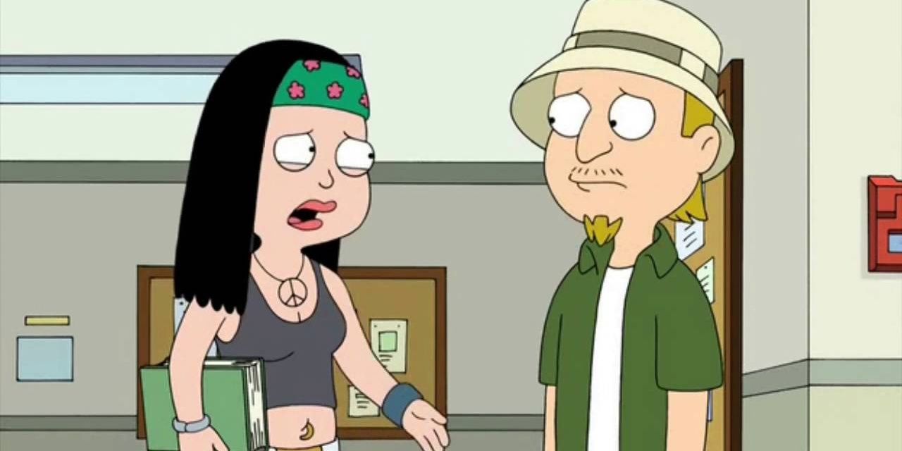 Hayley and Jeff talking in American Dad