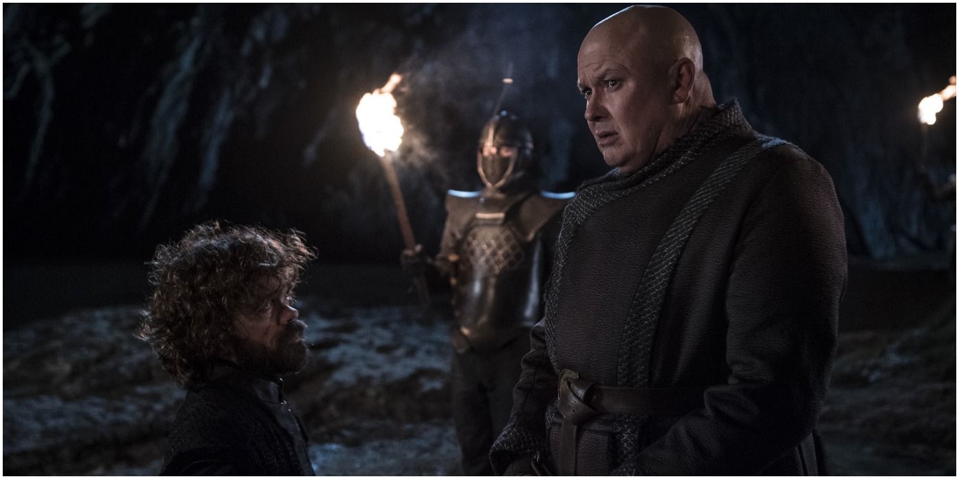 Tyrion says goodbye to Varys before Daenerys executes him.