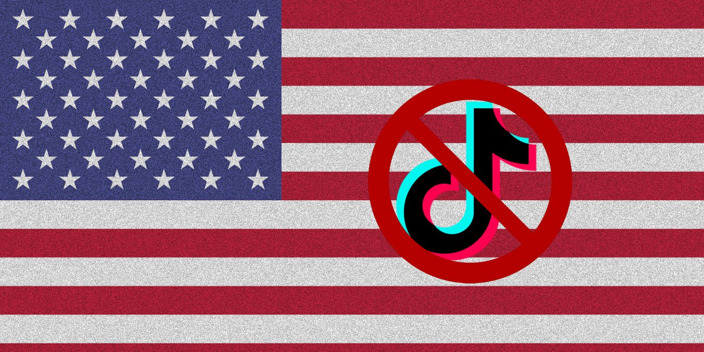 US flag TikTok Ban