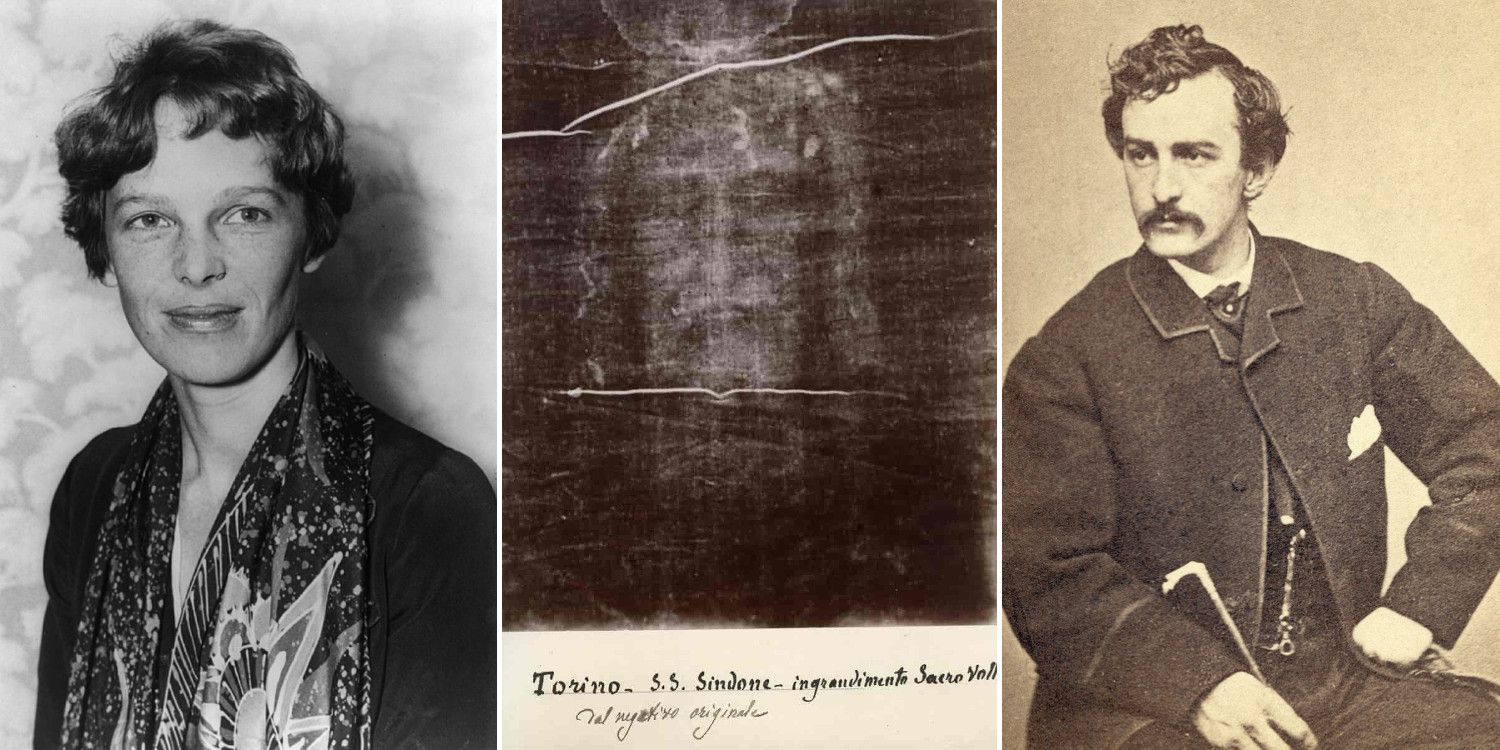 Unsolved Mysteries Historical Legends Amelia Earheart Shroud of Turin John Wilkes Booth