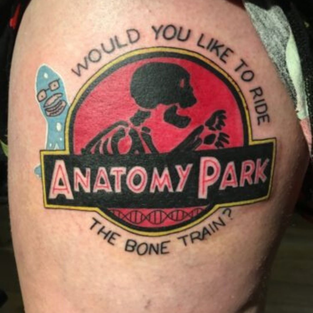 rick &amp; morty tattoo anatomy park