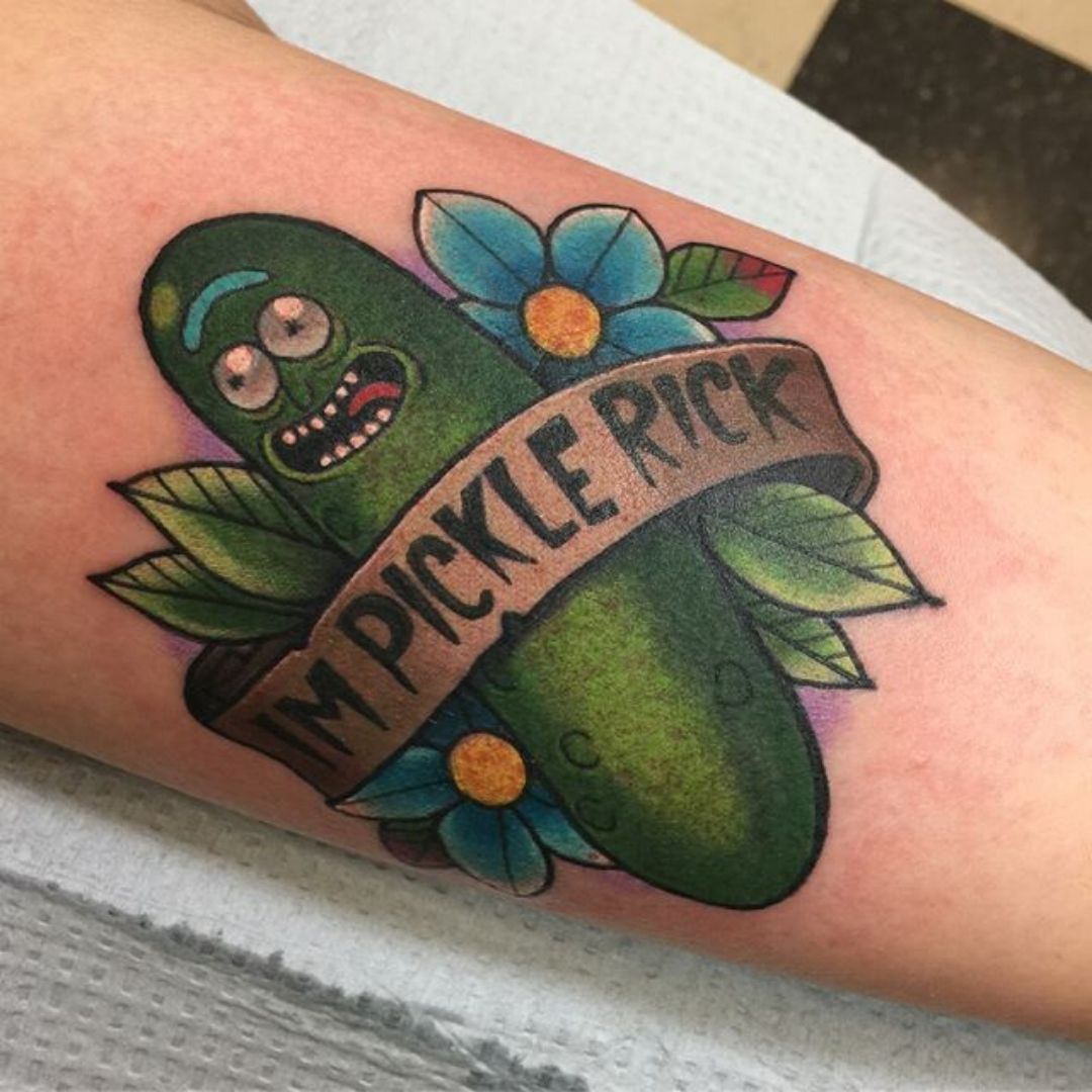 rick &amp; morty tattoo pickle rick