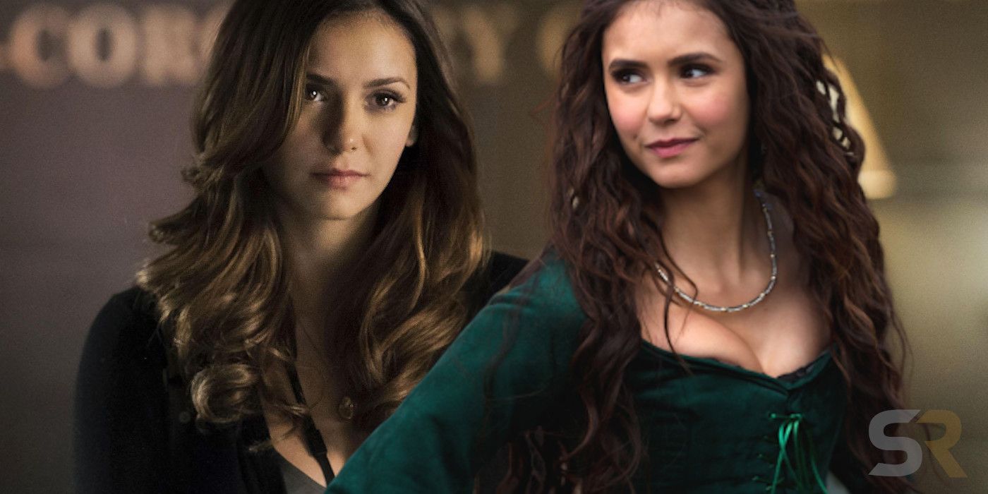 Elena and Katherine in Vampire Diaries