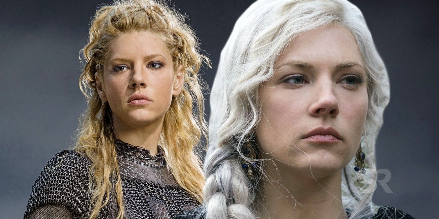 Vikings why Lagertha hair turned white