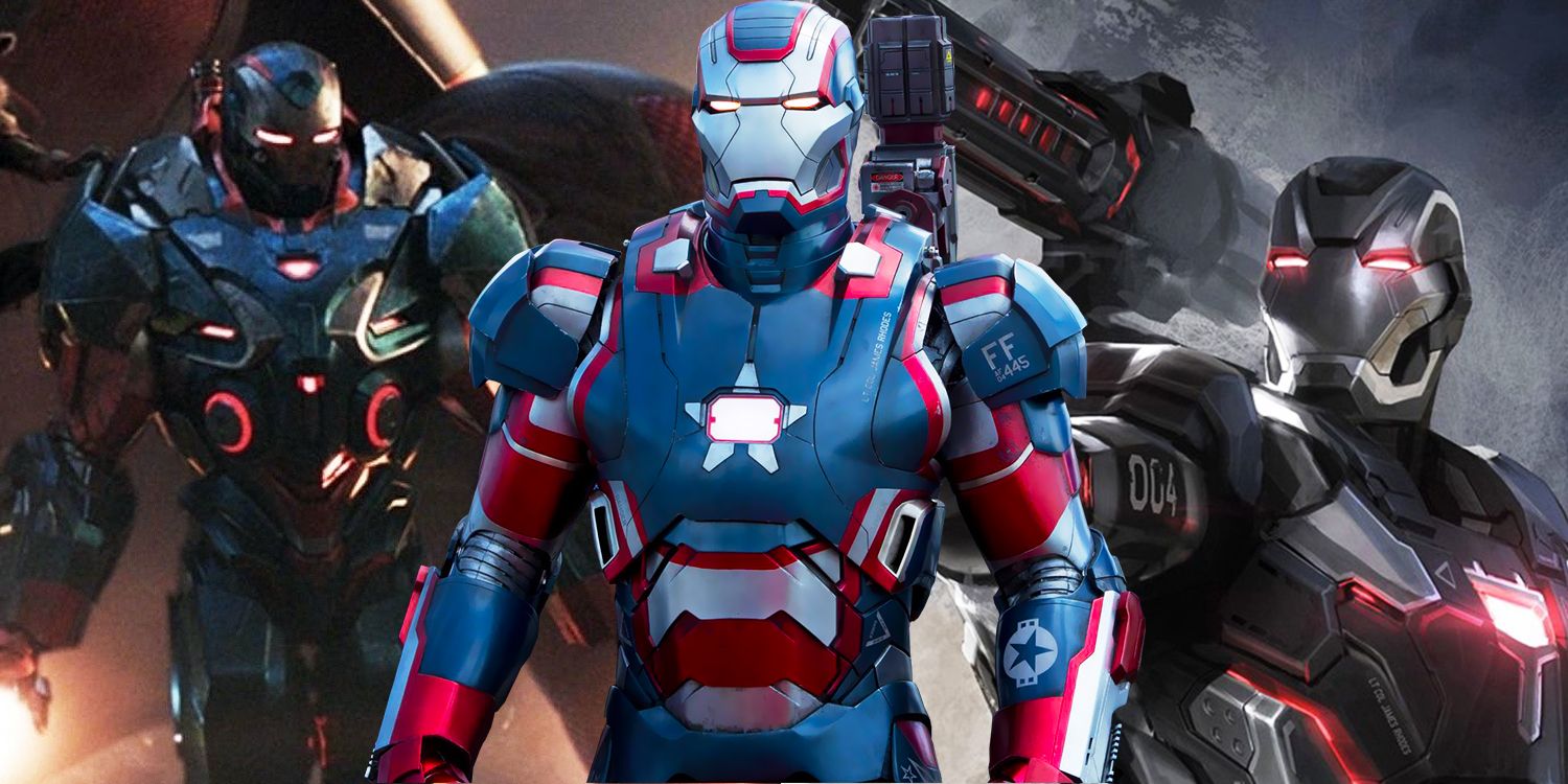 War Machine and Iron Patriot armors in the MCU