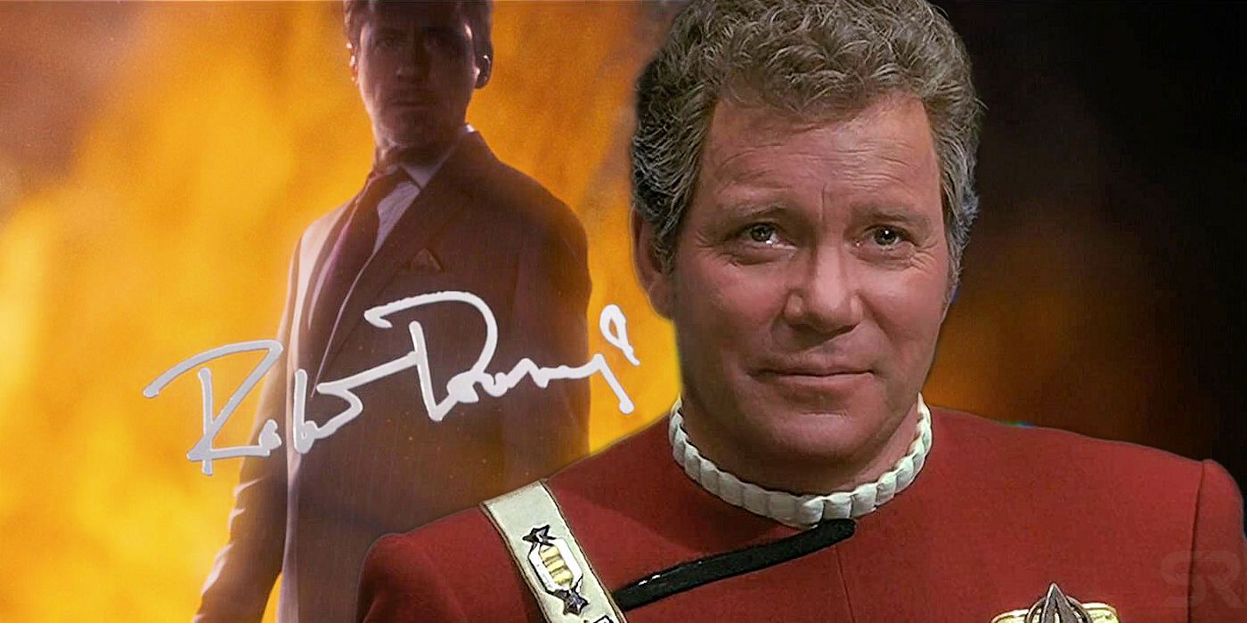 William Shatner and Robert Downey Jr Signature