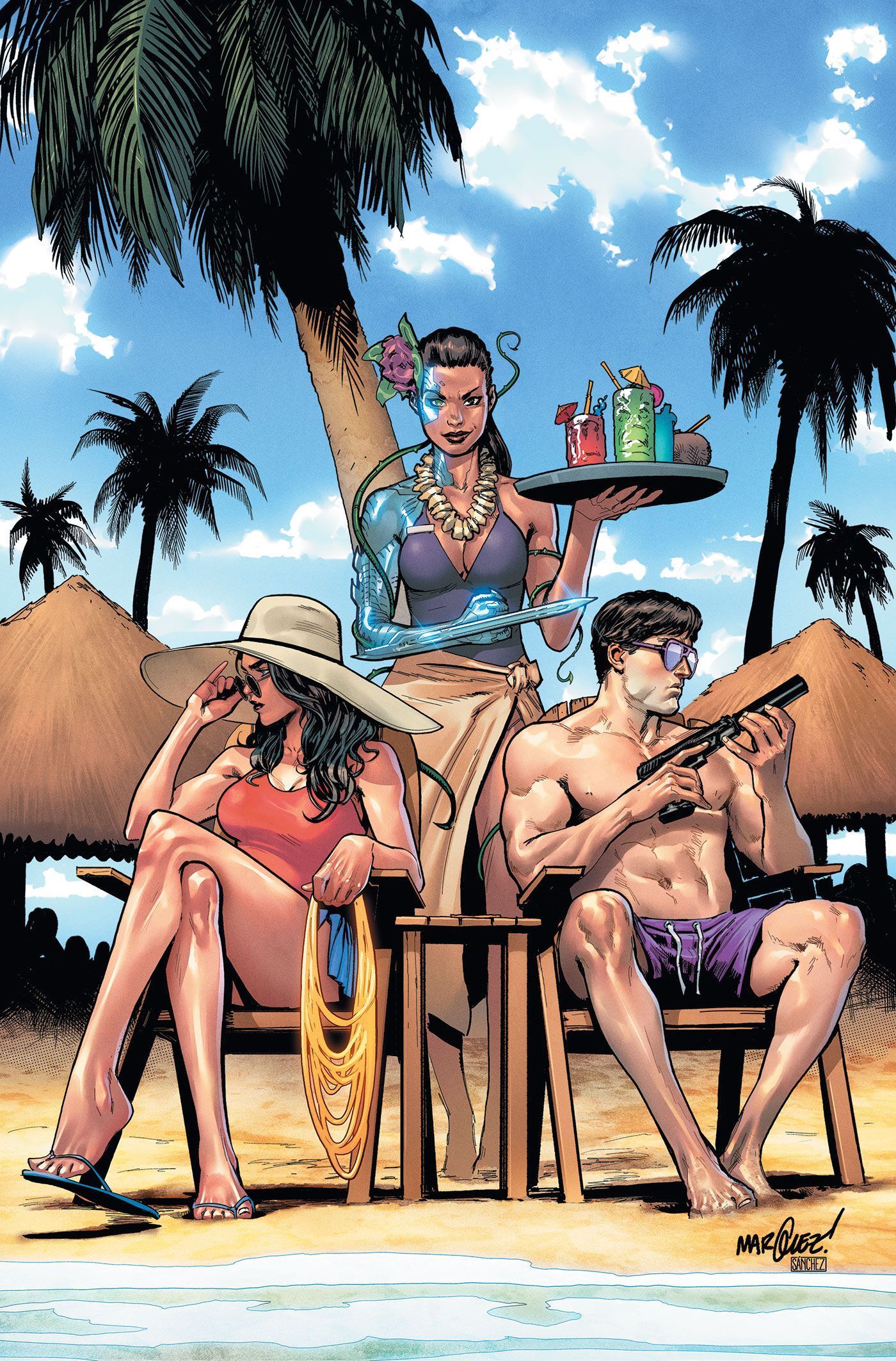 Wonder Woman 764 Comic Cover Beach