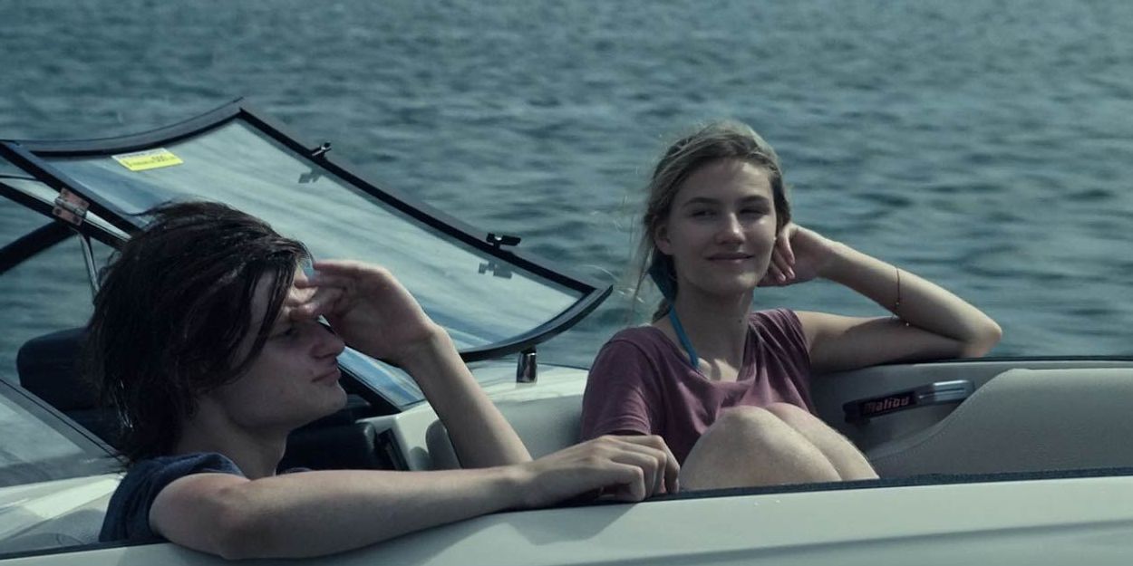 Charlotte and Wyatt on a boat in Ozark.