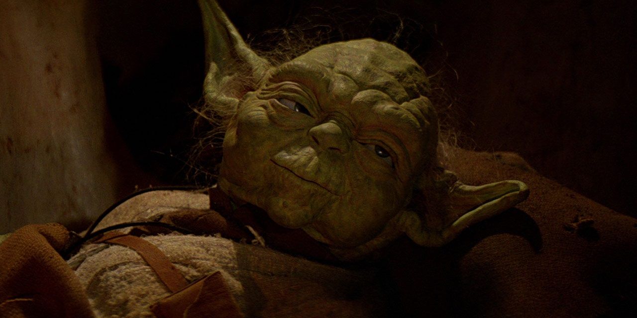 Yoda dies in front of Luke in Return Of The Jedi