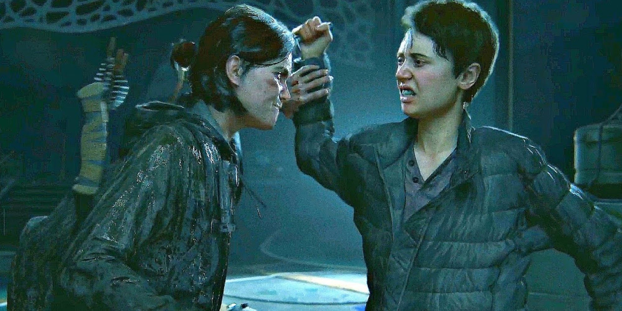 abby and mel fighting in Last of Us 2