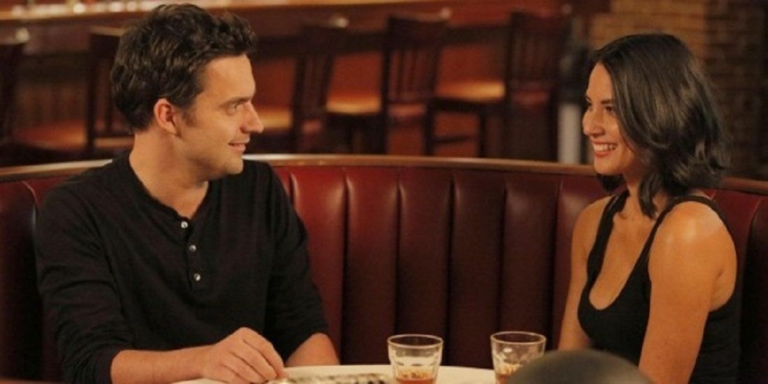 Nick with Angie on New Girl
