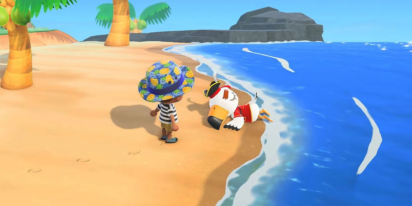 Gulliver washing up on shore in the game