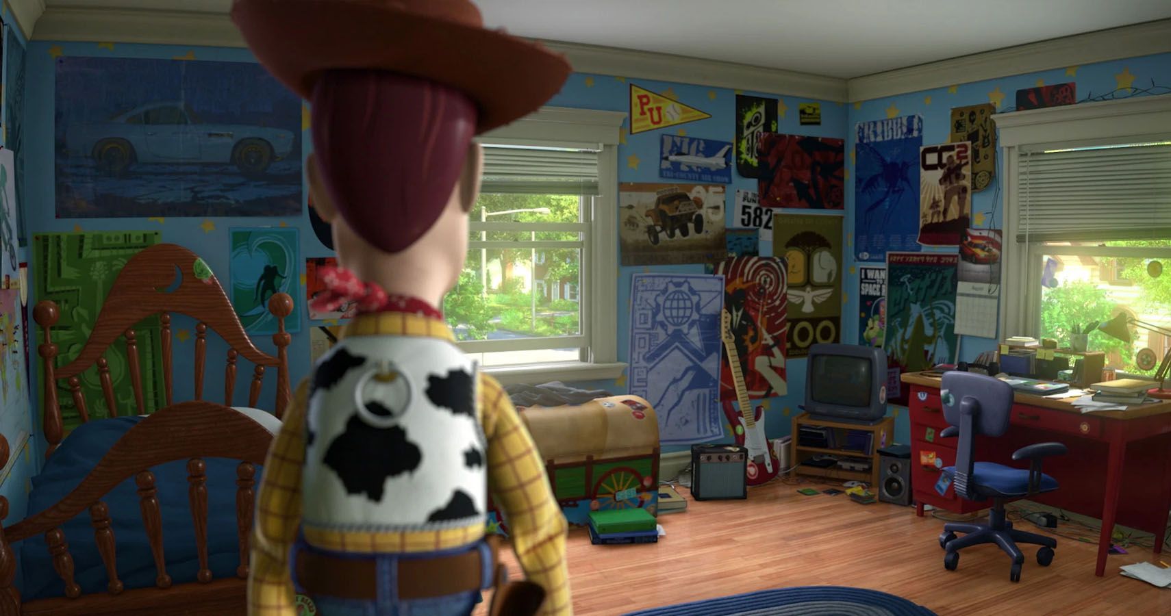 Disney Toy Story Andys Room Cloud Wallpaper  Studio