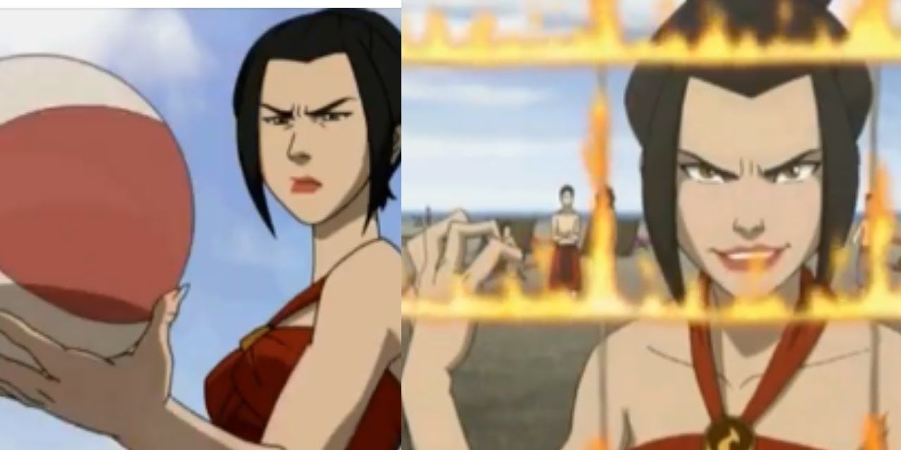 Azula playing volleyball in Avatar The Last Airbender