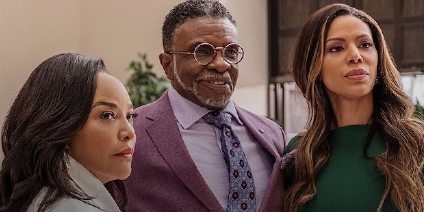 The cast of Greenleaf looking in concern
